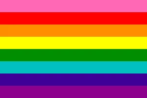 Rainbow - Retro 8 Pride Flag